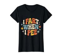 I Fart When I Pee Embarrassing Bathroom Gag - Value Graphic T-Shirt, Women, Black, M