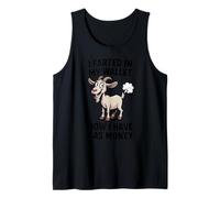I Farted in My Wallet Now I Have Gas Money Funny Goat Design Tank Top