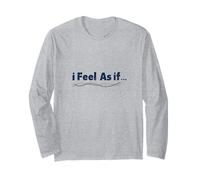 i Feel As If It is Done Navy Combo Long Sleeve T-Shirt