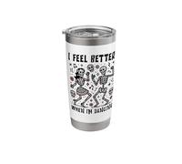 I Feel Better When Im Dancing Retro Dance Quote Stainless Steel Insulated Tumbler