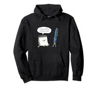 I Feel Empty Without You Cute Notebook Pen Love Pun Pullover Hoodie