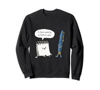 I Feel Empty Without You Cute Notebook Pen Love Pun Sweatshirt