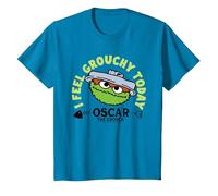 I Feel Grouchy Today Oscar The Grouch Kids T-Shirt, Youth, Sapphire Blue, Small