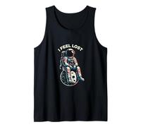 I Feel Lost Astronaut Sitting On The Moon Art Vintage Tank Top