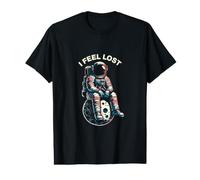 I Feel Lost Astronaut Sitting On The Moon Art Vintage Value Graphic T-Shirt