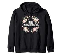 I Feel Uncomfortable Awkward Introvert Feelings Zip Hoodie