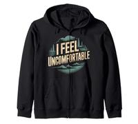 I Feel Uncomfortable Awkward Introvert Feelings - Zip Hoodie