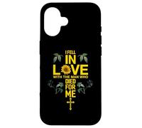 I Fell In Love With The Man Who Died For Me Love Christian Case for iPhone 16