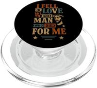 I Fell In Love With The Man Who Died For Me - Vintage Jesus PopSockets PopGrip for MagSafe