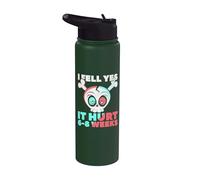 I Fell Yes It Hurt 6-8 Weeks - Fractured Broken Bones Arm Stainless Steel Insulated Water Bottle