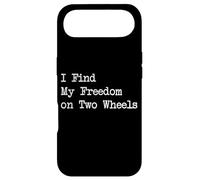 I Find My Freedom on Two Wheels Funny Cycling Quotes Case for iPhone Air