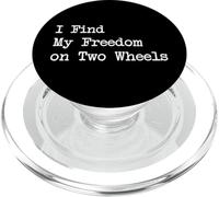 I Find My Freedom on Two Wheels Funny Cycling Quotes PopSockets PopGrip for MagSafe
