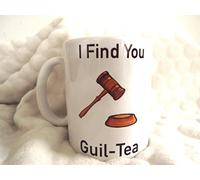 I find You Guilty 11oz Ceramic Mug Birthday Xmas Christmas Judge Court Pun