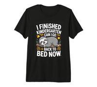 I Finished Kindergarten Can I Go Back to Bed Now Sloth Premium T-Shirt