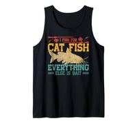 I Fish for Cat Fish Everything Else is Bait Retro Catfish Tank Top