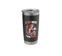 I Fish More Than Work Fisherman Hobby - Stainless Steel Insulated Tumbler