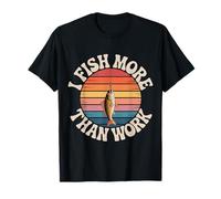 I Fish More Than Work Fisherman Hobby - T-Shirt