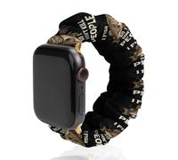 I Fish So I Don't Kill People Compatible with IWatch Series Watch Strap Fashion Scrunchies Stretchy