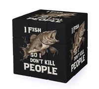 I Fish So I Don't Kill People Puzzles for Adults 3x3 Speed Cube Travel Games