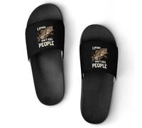 I Fish So I Don't Kill People Summer Mens Slippers Women Shower Shoes Sandals Beach Pool