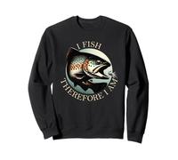 I Fish Therefore I Am - Rainbow Trout - Fly Fishing Sweatshirt