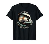 I Fish Therefore I Am - Rainbow Trout - Fly Fishing T-Shirt