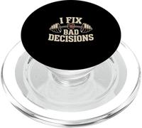 I Fix Bad Decisions Funny Gym Trainer Motivational PopSockets PopGrip for MagSafe