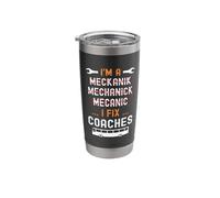 I Fix Coaches Funny Mechanic I Fix Buses Stainless Steel Insulated Tumbler