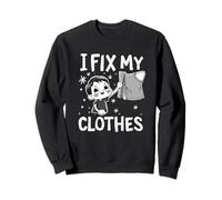 I Fix My Clothes Visible Mending Slow Fashion Repair Sewing Sweatshirt
