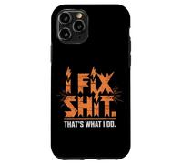 I Fix Shit That's What I Do Tshirt Mechanic Father Dad Men Case for iPhone 11 Pro