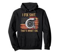 I Fix Shit That's What I Do Tshirt Mechanic Father Dad Men Pullover Hoodie