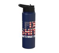 I Fix Shit That's What I Do Tshirt Mechanic Father Dad Men Stainless Steel Insulated Water Bottle