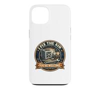 I Fix The Air Funny HVAC Technician Vintage HVAC Tech Case for iPhone 13