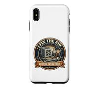I Fix The Air Funny HVAC Technician Vintage HVAC Tech Case for iPhone XS Max