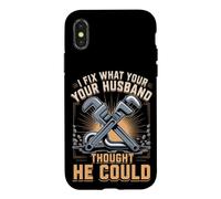 I Fix What Your Husband Thought He Could Plumber Case for iPhone X/XS