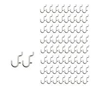 i-FKM 100PCS Metal Pegboard J Hook Accessories Peg Board Wall Display Assortment for Jewelry Organizer Hanging Tools