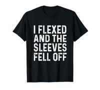 I Flexed and The Sleeves Fell Off Mens T Shirts Funny Gym Value Graphic T-Shirt