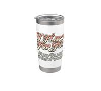 I Flirt for Fun and Panic When It Works Funny Stainless Steel Insulated Tumbler