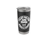 I Flirt for Fun and Panic When It Works Funny Stainless Steel Insulated Tumbler