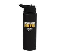 I Follow THE Math Too Many Bikes Graphic Men Women Stainless Steel Insulated Water Bottle