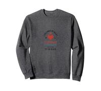 I Followed My Heart To The Beach Summer Love Quote Sweatshirt, Adult Unisex, Dark Heather Grey, XL