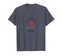 I Followed My Heart to The Beach Summer Love Quote T-Shirt, Men, Heather Blue, L