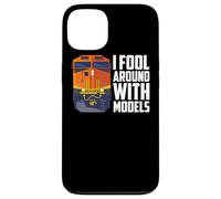 I Fool Around With Models Train Lover Diesel Locomotive Case for iPhone 13