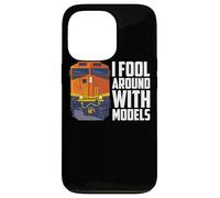 I Fool Around With Models Train Lover Diesel Locomotive Case for iPhone 13 Pro