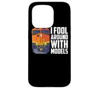 I Fool Around With Models Train Lover Diesel Locomotive Case for iPhone 15 Pro
