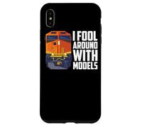 I Fool Around With Models Train Lover Diesel Locomotive Case for iPhone XS Max
