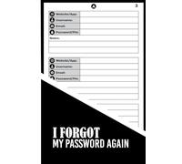 I Forgot My Password Again: A Simple Password Organizer and Internet Address Logbook for Storing Website Logins, Usernames, Emails, and PINs Securely