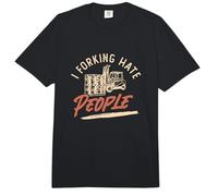 I Forking Hate People A Warehouse Worker Forklift Operators Comfort Colors Adult Heavyweight T-Shirt