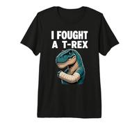I Fought A T-Rex Broken Arm Dinosaur Recovery Injury Healing Premium T-Shirt