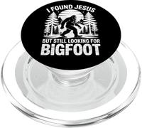 I Found Jesus Still Looking Bigfoot Funny Christian Hiking PopSockets PopGrip for MagSafe
